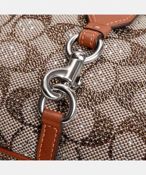 【COACH】ハンプトンズ ホーボーバッグ クリスタルジャカード ハンプトンズ ホーボー バッグ・クリスタル シグネチャー ジャ