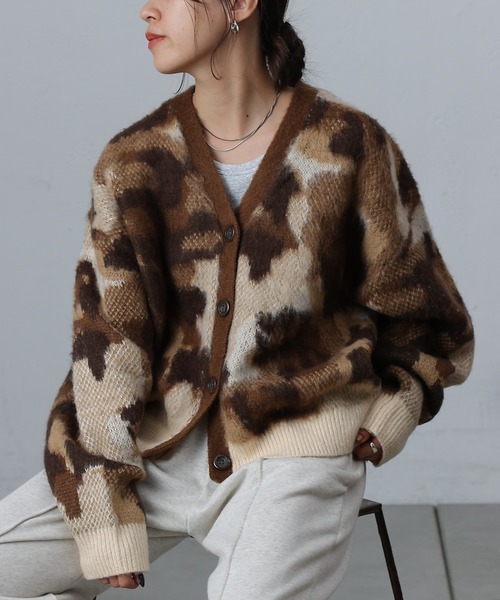 【セール】レオパードジャガードカーディガン（カーディガン/ボレロ）｜COLONY 2139（コロニートゥーワンスリーナイン）