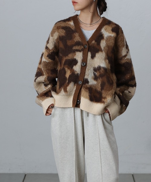 【セール】レオパードジャガードカーディガン（カーディガン/ボレロ）｜COLONY 2139（コロニートゥーワンスリーナイン）