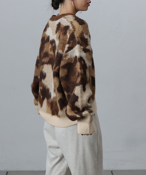 【セール】レオパードジャガードカーディガン（カーディガン/ボレロ）｜COLONY 2139（コロニートゥーワンスリーナイン）