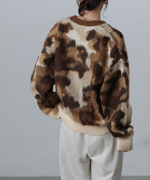 【セール】レオパードジャガードカーディガン（カーディガン/ボレロ）｜COLONY 2139（コロニートゥーワンスリーナイン）