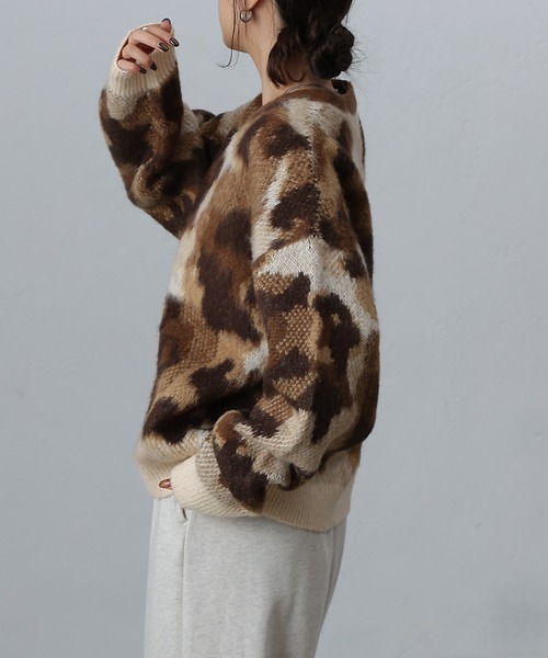 【セール】レオパードジャガードカーディガン（カーディガン/ボレロ）｜COLONY 2139（コロニートゥーワンスリーナイン）