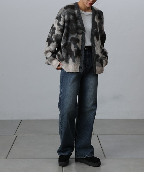 【セール】レオパードジャガードカーディガン（カーディガン/ボレロ）｜COLONY 2139（コロニートゥーワンスリーナイン）