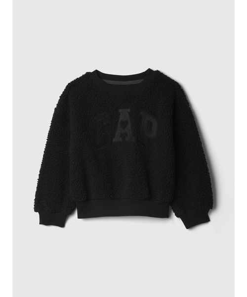 GAP（ギャップ）の「Babygap ボア Gapロゴ スウェット・トレーナー（スウェット・キッズ・ピンク/ブラック/アイボリー/ブラウン・70cm/110cm/105cm/100cm/80ｃｍ/90cm/95cm）」の3枚目の写真