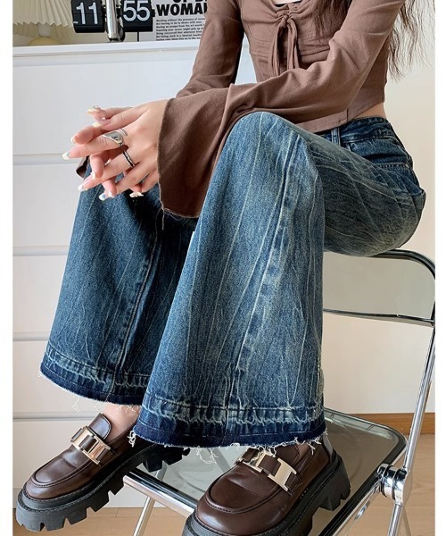 REBALANCE（リバランス）の「フレアデニムパンツ（デニムパンツ・レディース・B/A・LARGE/MEDIUM/SMALL）」の8枚目の写真