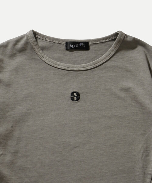 WHO'S WHO gallery(フーズフーギャラリー)の「【SLOPPY/スロッピー】リブ切り替えトップス(Tシャツ/カットソー・レディース・ライトグレー/ブルー系その他/ネイビー/チャコールグレー・FREE)」の17枚目の写真