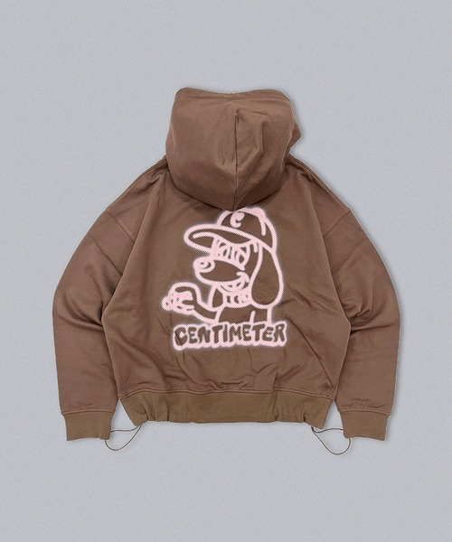 centimeter(センチメーター)の「Blur CMT ruler zip hoodie(パーカー・メンズ・ヘザーグレー/ブラック/ブラウン・MEDIUM/LARGE/X-LARGE)」の3枚目の写真