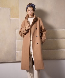 【BEAUTYLUX】フェイクウールスタンドカラーロングコート