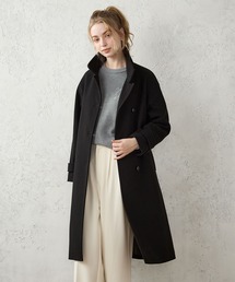 【BEAUTYLUX】フェイクウールスタンドカラーロングコート