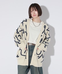 Anui | 【UNISEX】モノトーンジャガードカーディガン(カーディガン/ボレロ)