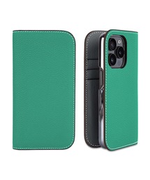 MUVEILミュベールスマホケース手帳タイプ　グリーンxイチゴ MUVEILミュベールスマホケース手帳タイプ グリーンxイチゴ