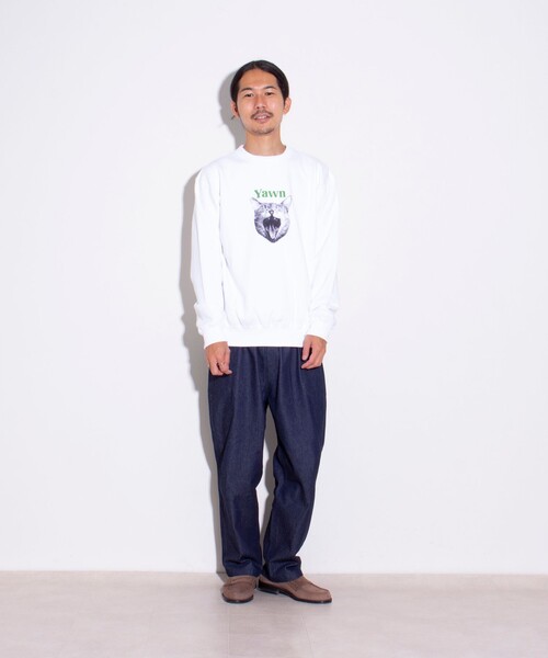 GLOSTER(グロスター)の「【GLOSTER/グロスター】DOG&CAT 犬猫プリント クルーネックスウェット(スウェット・メンズ・グレー系その他/ホワイト系その他/グレー系その他4/グレー系その他3/グレー系その他2/ホワイト系その他2・L/M/S)」の10枚目の写真