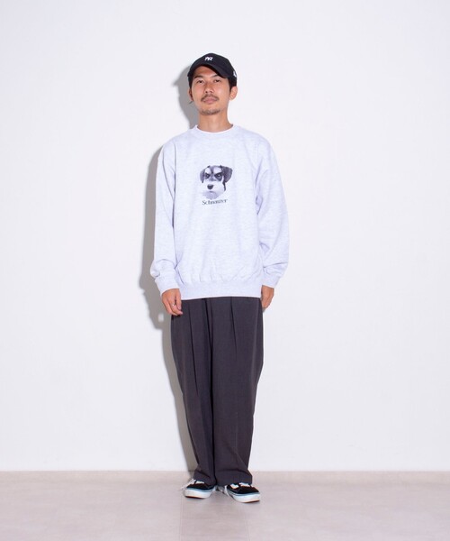 GLOSTER(グロスター)の「【GLOSTER/グロスター】DOG&CAT 犬猫プリント クルーネックスウェット(スウェット・メンズ・グレー系その他/ホワイト系その他/グレー系その他4/グレー系その他3/グレー系その他2/ホワイト系その他2・L/M/S)」の20枚目の写真