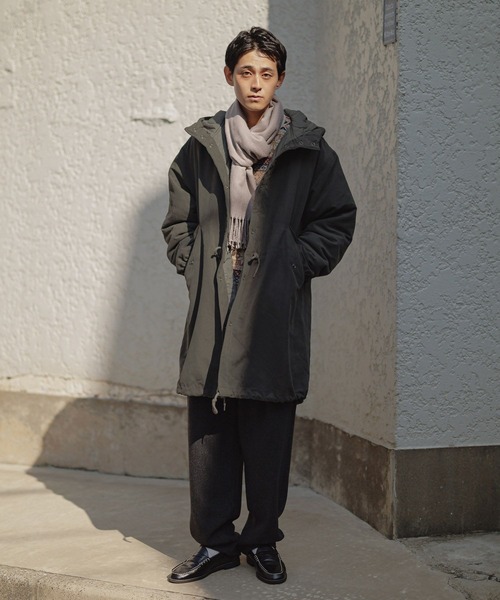 niko and...（ニコアンド）の「カラーワイドストール（マフラー・メンズ・ベージュ/オレンジ/グレー/ブラック・FREE）」の13枚目の写真