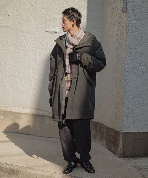 niko and...（ニコアンド）の「カラーワイドストール（マフラー・メンズ・ベージュ/オレンジ/グレー/ブラック・FREE）」の14枚目の写真