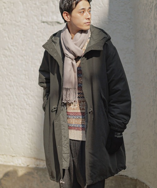 niko and...（ニコアンド）の「カラーワイドストール（マフラー・メンズ・ベージュ/オレンジ/グレー/ブラック・FREE）」の15枚目の写真