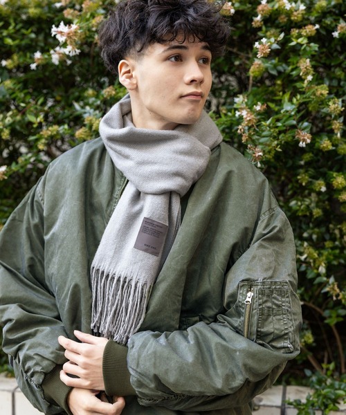 niko and...（ニコアンド）の「カラーワイドストール（マフラー・メンズ・ベージュ/オレンジ/グレー/ブラック・FREE）」の22枚目の写真