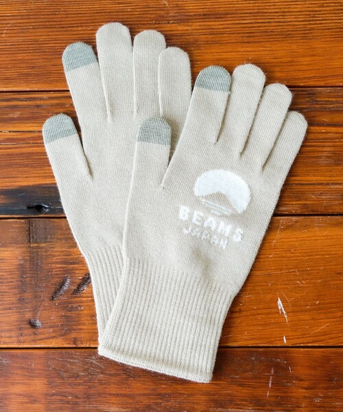 BEAMS JAPAN(ビームス ジャパン)の「【別注】tet. / ビームス ジャパン ロゴ グローブ Vol.2 Men(手袋・メンズ・グレー/ネイビー/オレンジ/ブラウン/ブラック/ブルー系その他3/ダークブラウン/ベージュ/インディゴブルー・ONE SIZE)」の6枚目の写真