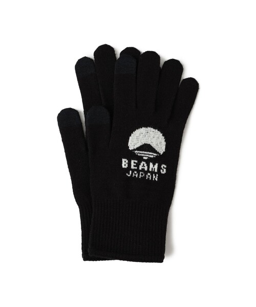 BEAMS JAPAN(ビームス ジャパン)の「【別注】tet. / ビームス ジャパン ロゴ グローブ Vol.2 Men(手袋・メンズ・グレー/ネイビー/オレンジ/ブラウン/ブラック/ブルー系その他3/ダークブラウン/ベージュ/インディゴブルー・ONE SIZE)」の2枚目の写真