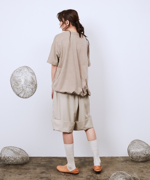 Dulcamara（ドゥルカマラ）の「よそいきダブルヘムショートPT（スラックス・メンズ・ブラック/ベージュ系/ミックスグレー・0/1）」の10枚目の写真