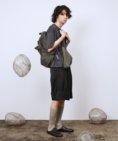 Dulcamara（ドゥルカマラ）の「よそいきダブルヘムショートPT（スラックス・メンズ・ブラック/ベージュ系/ミックスグレー・0/1）」の11枚目の写真