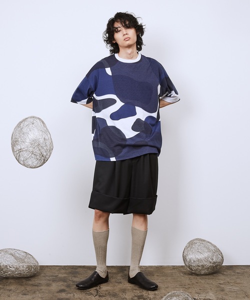 Dulcamara（ドゥルカマラ）の「よそいきダブルヘムショートPT（スラックス・メンズ・ブラック/ベージュ系/ミックスグレー・0/1）」の17枚目の写真