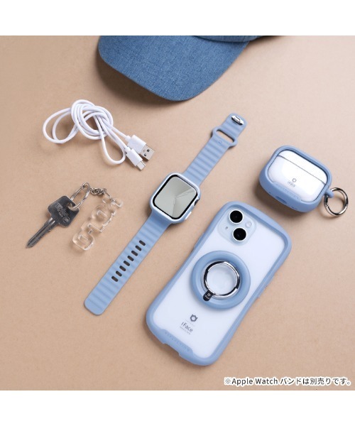 iFace(アイフェイス)の「Apple Watch Series 11/10(42mm/46mm)/9/8/7(41mm/45mm)/SE(第3/2/1世代)/6/5/4(40mm/44mm) 専用 iFace Reflection強化ガラス 一体型 ケース(デジタル腕時計・レディース・ベージュ/ブラック/サックスブルー・40mm/41mm/44mm/45mm/42mm/46)」の12枚目の写真
