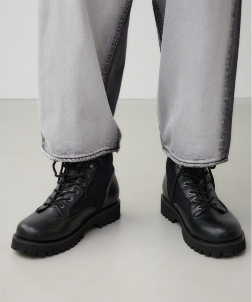 【セール】8ホール編み上げブーツ（ブーツ）｜AZUL BY MOUSSY（アズールバイマウジー）