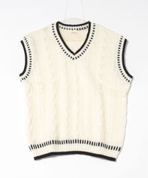 aimoha（アイモハ）の「ユニセックス ニットベスト（ベスト）」