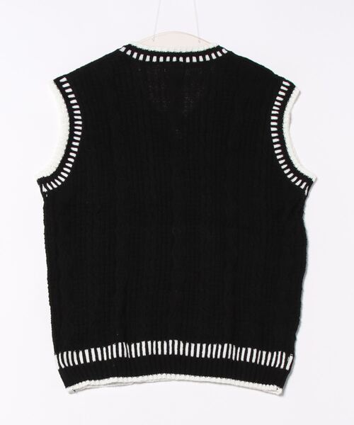 aimoha（アイモハ）の「ユニセックス ニットベスト（ベスト・レディース・ブラック/チョコ/ベージュ/ベージュ系その他・MEDIUM/LARGE/X-LARGE/XX-LARGE/XXX-LARGE）」の5枚目の写真