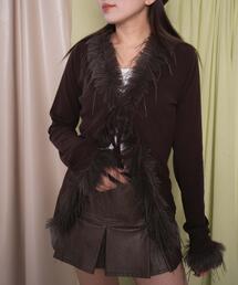 dispark | DISPARK/フェイクファーリボンカーデ(カーディガン/ボレロ)