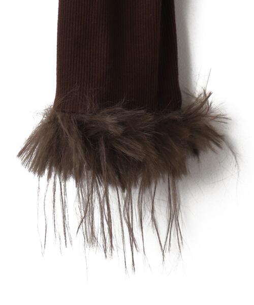 dispark（ディスパーク）の「DISPARK/フェイクファーリボンカーデ（カーディガン/ボレロ・レディース・ベージュ/ブラウン・FREE）」の15枚目の写真