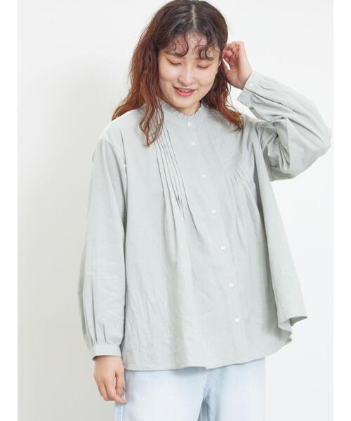 ブラウス シャツ 肩レースピンタックブラウス レディース Samansa Mos2（サマンサ モスモス）の「肩レースピンタック