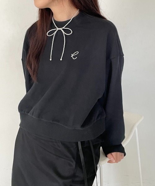 hugi(ハギ)の「hugi LOGO SWEAT/hugiオリジナルロゴスウェット(スウェット・レディース・ホワイト/サックスブルー/ブラック・FREE)」の14枚目の写真