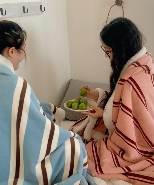 セール】マルチボーダーブランケット（家具）｜Made in I（メイドイン