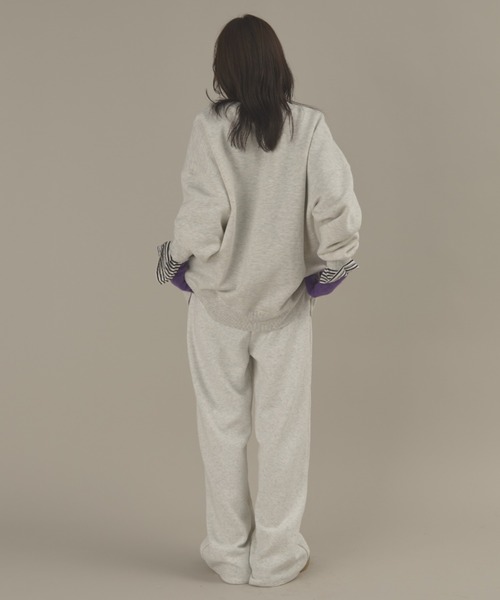 MERLOT（メルロー）の「エンジェルプリント裏起毛スウェット（スウェット・レディース・アイボリー/ライトグレー・FREE）」の18枚目の写真