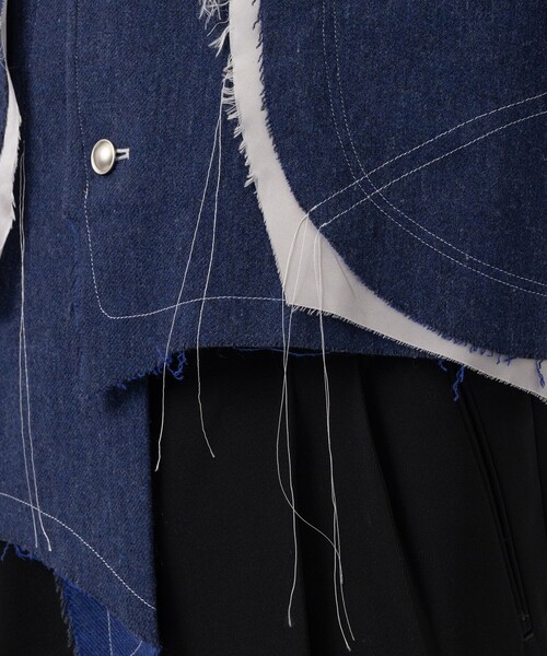 sulvam/サルバム】WOOL-DENIM LONG SLEEVE JACKET（テーラード