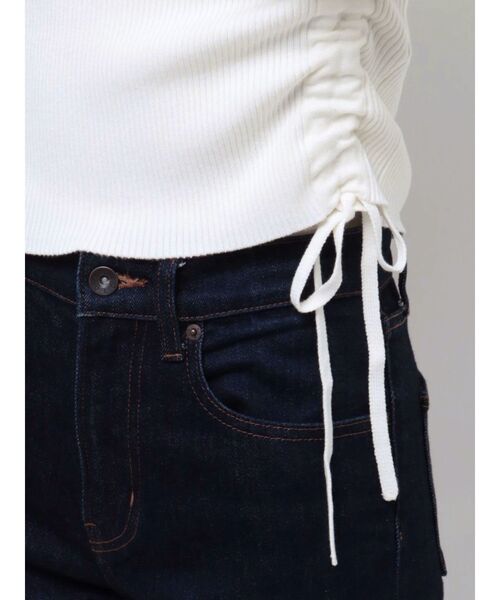 MERCURYDUO(マーキュリーデュオ)の「アシメドロストリブニット(ニット/セーター・レディース・オフホワイト/ブラック/ピンク・FREE)」の19枚目の写真