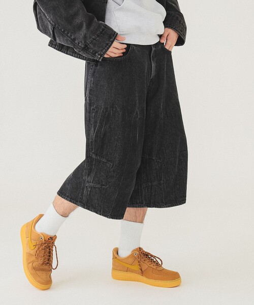 BEAMS(ビームス)の「5ポケット クウォーターレングス ワイドデニム(デニムパンツ・メンズ・ブラック/ブルー/ホワイト・XL/L/M/S)」の15枚目の写真