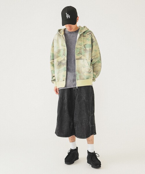 BEAMS(ビームス)の「5ポケット クウォーターレングス ワイドデニム(デニムパンツ・メンズ・ブラック/ブルー/ホワイト・XL/L/M/S)」の18枚目の写真