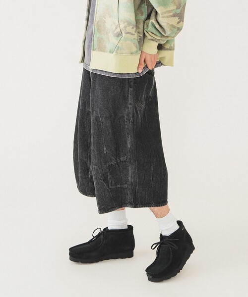beamsダークグレー ポケット付きパンツ B:MING by BEAMS（ビーミング by ビームス）NOMAD BIZ グレン