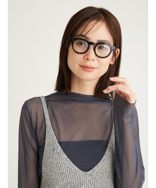 emmi（エミ）の「ボストンクリアグラス（メガネ・レディース・ブラック・FREE）」の2枚目の写真