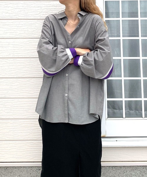 ヨークリブドッキングシャツ（シャツ/ブラウス）｜Q（キュー）の