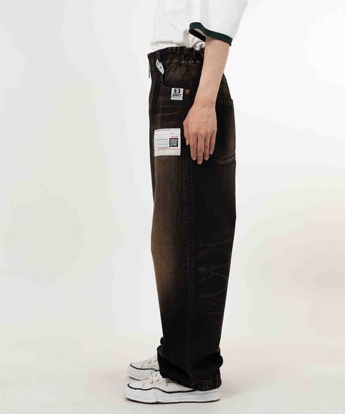 THE PERMANENT EYE（ザパーマネントアイ）の「【MIHARAYASUHIRO/ミハラヤスヒロ】AMATEUR SEWN WIDE JEAN（デニムパンツ・メンズ・インディゴブルー/ブラック・44/46）」の5枚目の写真