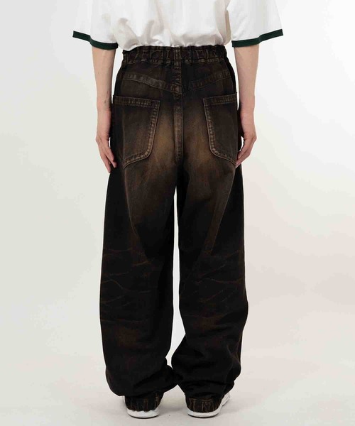 THE PERMANENT EYE（ザパーマネントアイ）の「【MIHARAYASUHIRO/ミハラヤスヒロ】AMATEUR SEWN WIDE JEAN（デニムパンツ・メンズ・インディゴブルー/ブラック・44/46）」の6枚目の写真