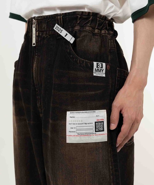 THE PERMANENT EYE（ザパーマネントアイ）の「【MIHARAYASUHIRO/ミハラヤスヒロ】AMATEUR SEWN WIDE JEAN（デニムパンツ・メンズ・インディゴブルー/ブラック・44/46）」の7枚目の写真