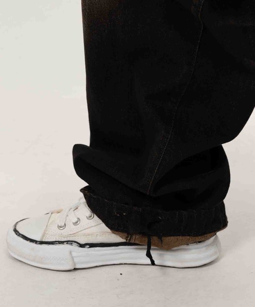 THE PERMANENT EYE（ザパーマネントアイ）の「【MIHARAYASUHIRO/ミハラヤスヒロ】AMATEUR SEWN WIDE JEAN（デニムパンツ・メンズ・インディゴブルー/ブラック・44/46）」の8枚目の写真