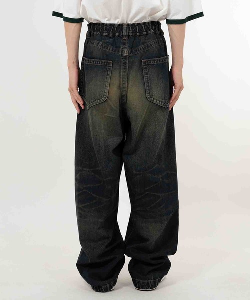 THE PERMANENT EYE（ザパーマネントアイ）の「【MIHARAYASUHIRO/ミハラヤスヒロ】AMATEUR SEWN WIDE JEAN（デニムパンツ・メンズ・インディゴブルー/ブラック・44/46）」の13枚目の写真