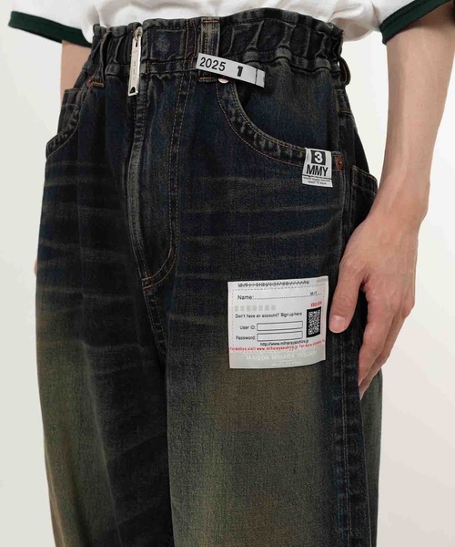 THE PERMANENT EYE（ザパーマネントアイ）の「【MIHARAYASUHIRO/ミハラヤスヒロ】AMATEUR SEWN WIDE JEAN（デニムパンツ・メンズ・インディゴブルー/ブラック・44/46）」の14枚目の写真