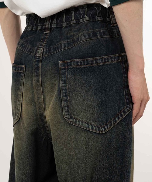 THE PERMANENT EYE（ザパーマネントアイ）の「【MIHARAYASUHIRO/ミハラヤスヒロ】AMATEUR SEWN WIDE JEAN（デニムパンツ・メンズ・インディゴブルー/ブラック・44/46）」の16枚目の写真